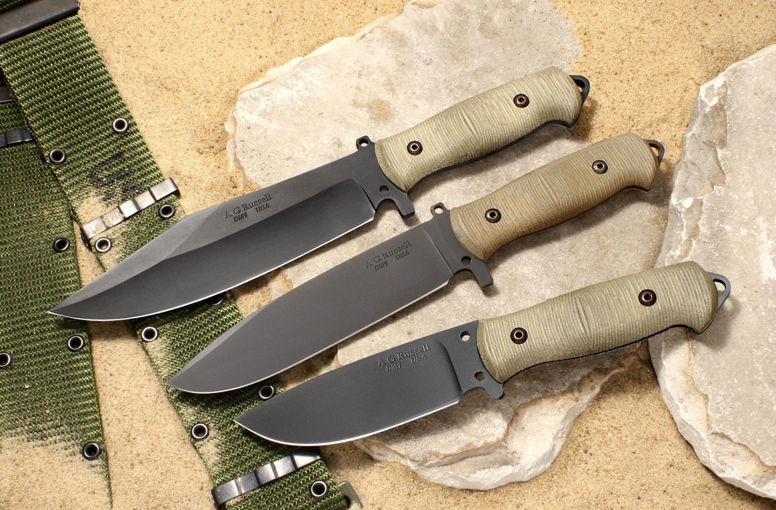 A.G. Russell USA Shopmade Sandbox Knife Series - Non-stainless steel DM-1